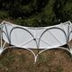 Wrought iron garden bench