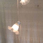 Suspension 3 tulipes en pâte de verre - mid. XXeme