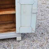 Early 20th century Parisian sideboard in solid wood with gray patina