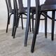 Chaise de salle à manger vintage stol kamnik noire : style yougoslave des années 1970