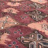 Tapis Turkmen afghan fait main 115x136cm