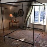 Wrought iron canopy bed