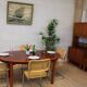 Vintage oval table in XXL cherry wood 1960s Sweden