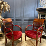 Pair of empire period armchairs