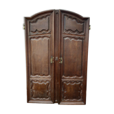 paire de porte d armoire  ancienne en chene