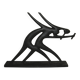 Modernist cast iron statuette from the 1950s.