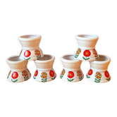Set of 6 pop 70s poppies