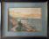 Orientalist Seascape Watercolor Painting (Algeria) + frame