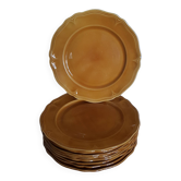 Lot de 10 assiettes style Luneville Louis XV Honey