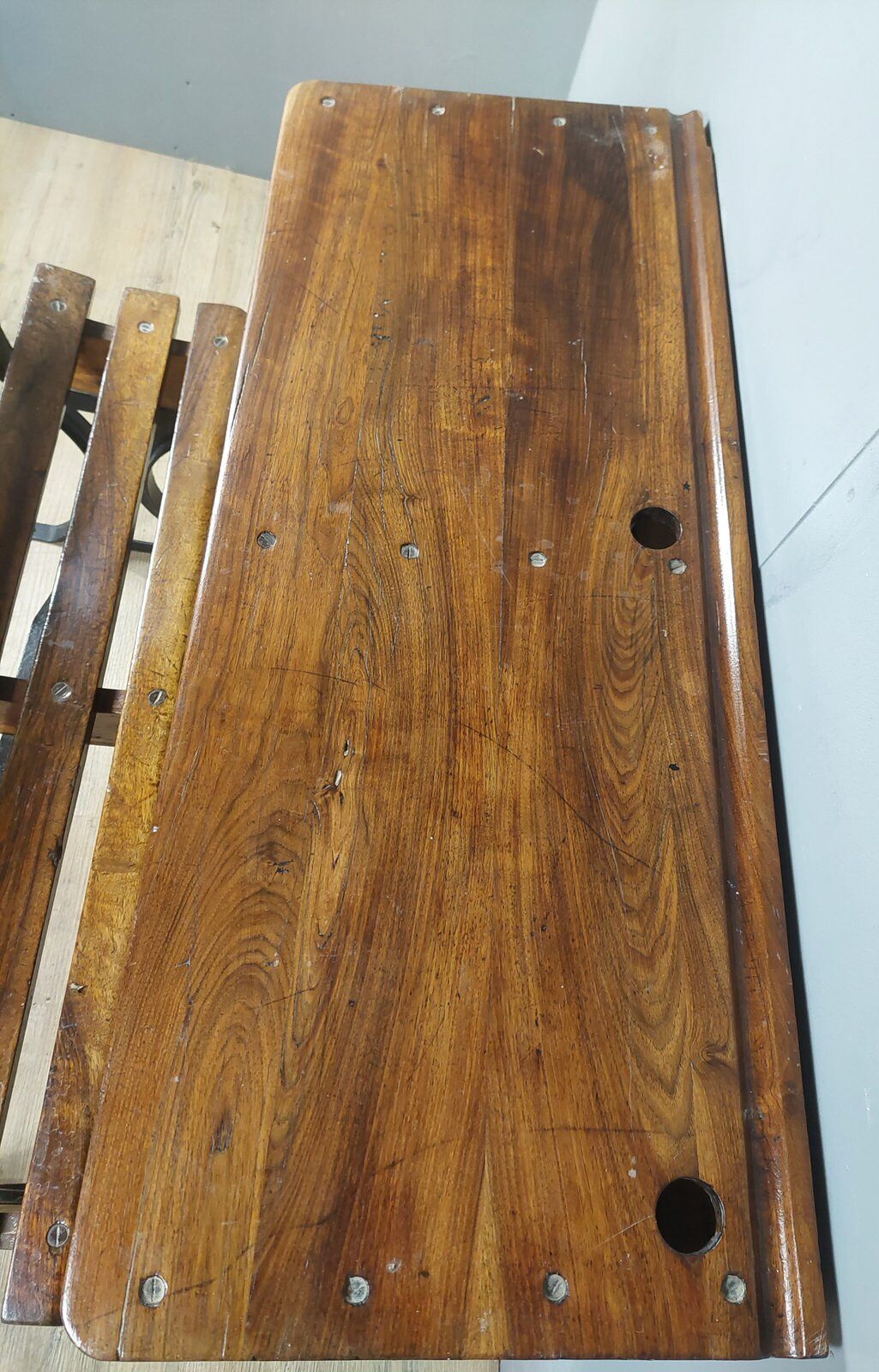 Double school desk called “lectern”