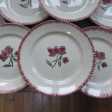 Set of 6 flat plates Badonviller 200868