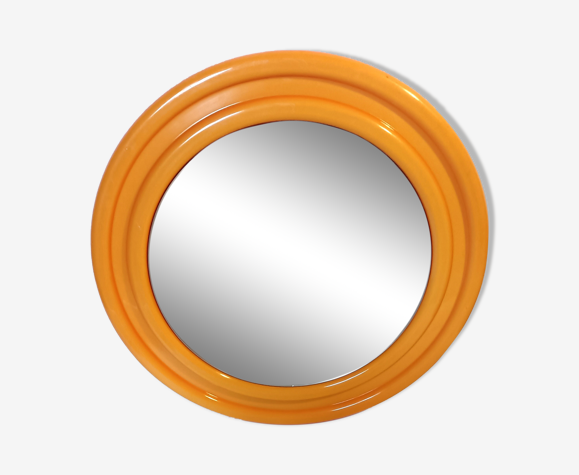 Round mirror salc italy orange
