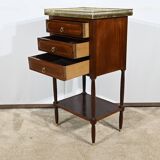 Small Chiffonnière Living Room Table in Mahogany, Louis XVI – 18th Century