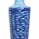 Vase vintage est-allemand – VEB Haldensleben – Céramique bleue texturée G