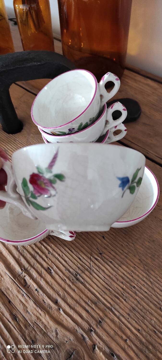 Coffee cup set, Lunéville