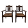 Paire de fauteuils rustiques esprit Charles Dudouyt
