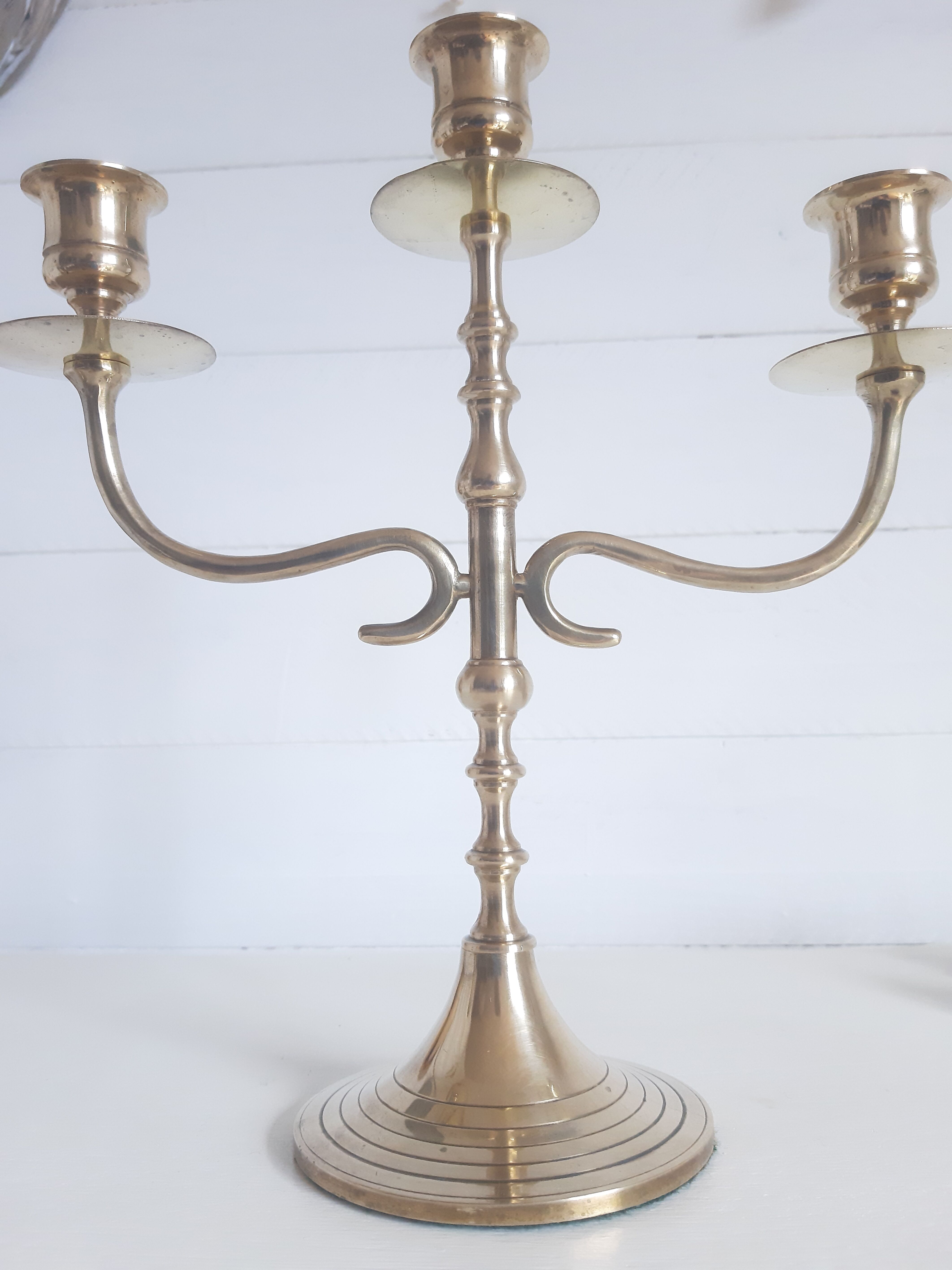Brass chandelier/candle holder