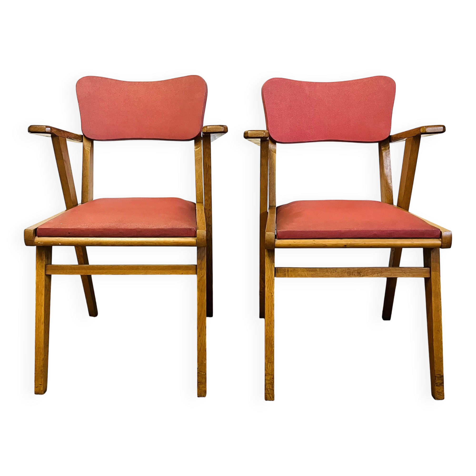 Pair of vintage 1950s bridge chairs