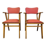 Pair of vintage 1950s bridge chairs