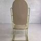1960s rocking chair in brass and ecru imitation leather