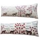 Set of 2 embroidered decorative cushion covers 45x138 cm
