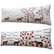 Lot de 2 housses de coussin décoratives brodées