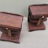 Pair of Art Deco bedside tables 1930s