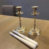 Ancient brass candlesticks