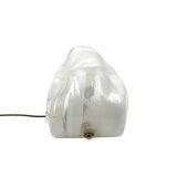 Murano blown shell shaped glass sculptural table lamp, La Murrina Italy 197