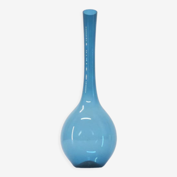 Blue Scandinavian tulip vase 1960