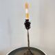 Bougeoir pomme de pin en metal