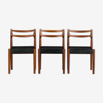 Mid-Century Danish Teak Chairs, 1960s, Set of 3