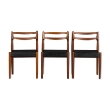 Mid-Century Danish Teak Chairs, 1960s, Set of 3