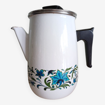 Enamelled teapot