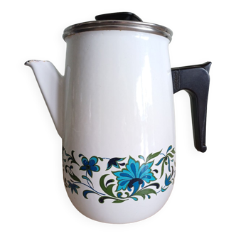 Enamelled teapot