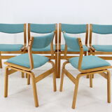 1960s Set of 6 Bentwood Dining Chairs, Denmark