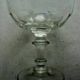 6 baccarat art nouveau champagne glasses colourless crystal trimmed, baluster foot