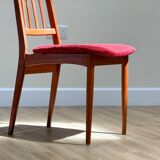 A Set Of Six Danish Dining Chairs (Original Condition And Uphosltery)