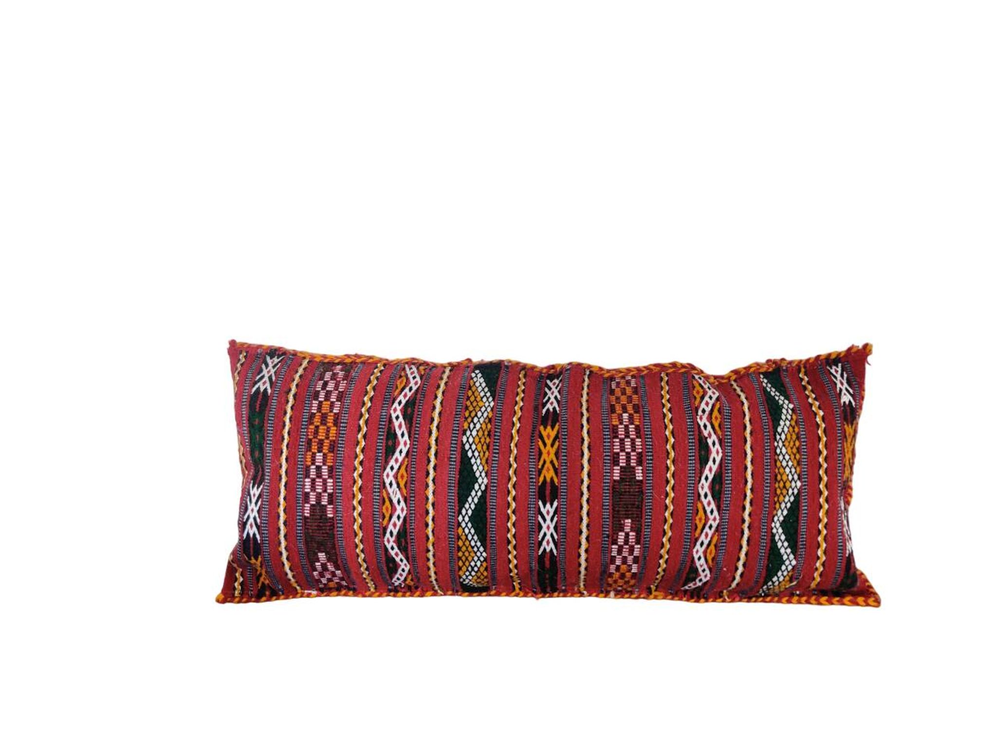 Long Moroccan ethnic Kilim cushion