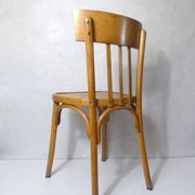 Ancienne chaise bistrot Baumann en bois courbé