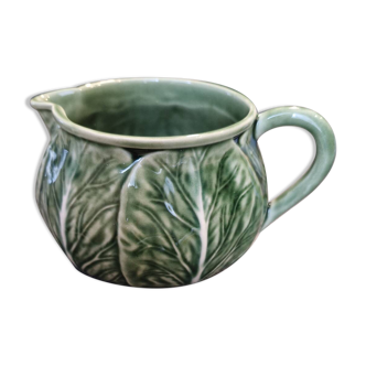 Cabbage leaf milk jug from Bordallo Pinheiro
