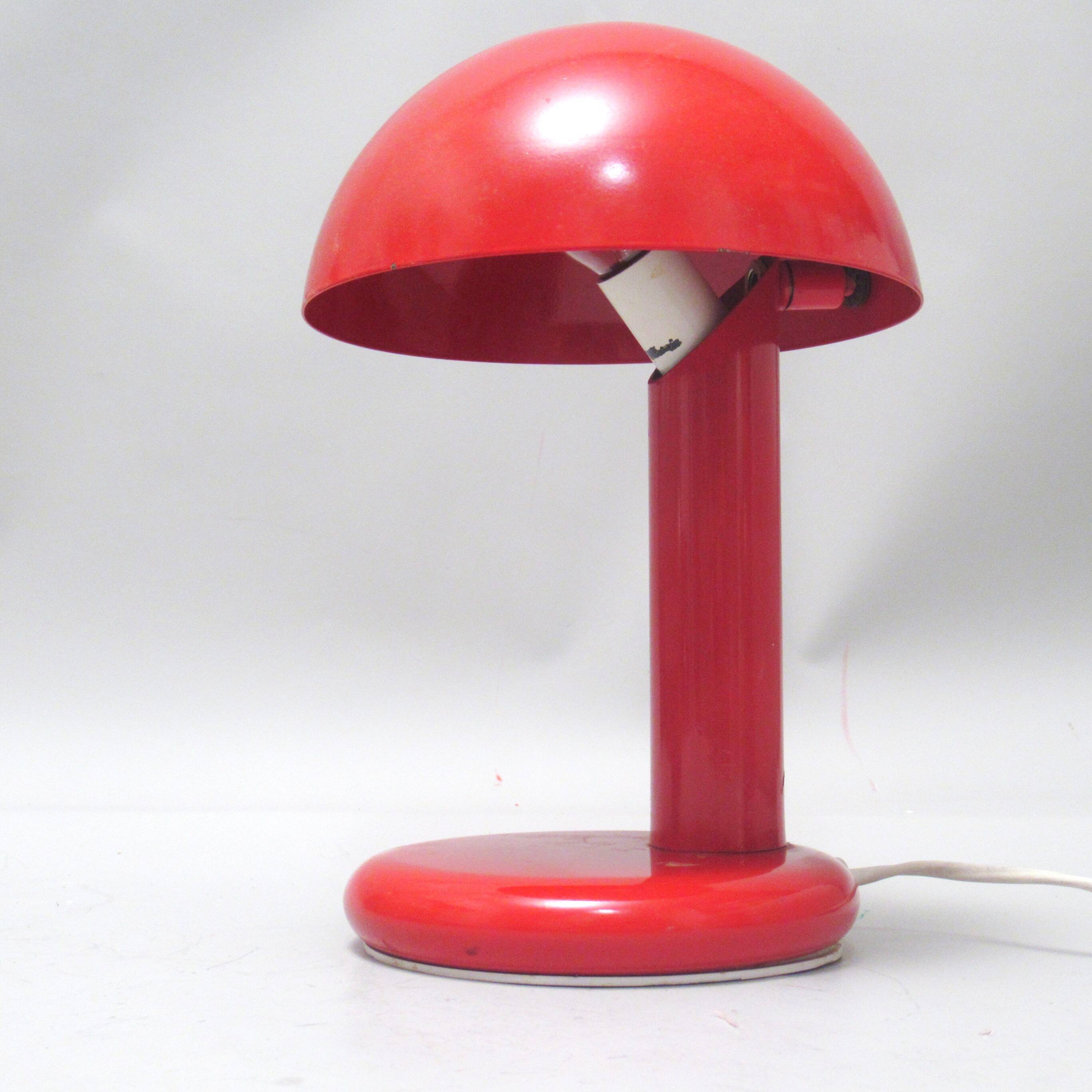 1980s mushroom desk lamp