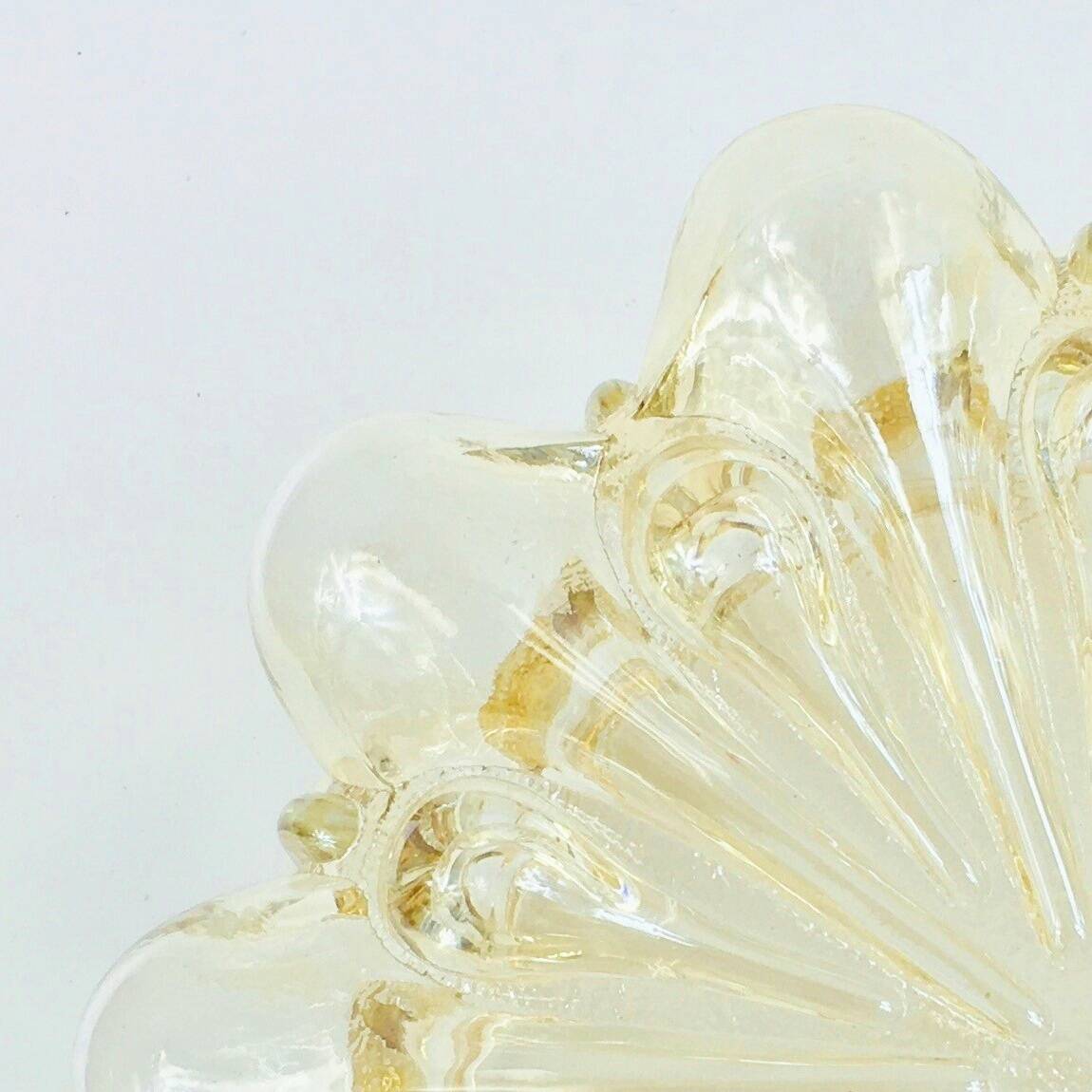 Large Amber Bubble Glass Ceiling Light By Helena Tynell For Limburg, 1960s