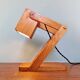 Articulated wooden desk lamp, 1960s-70s