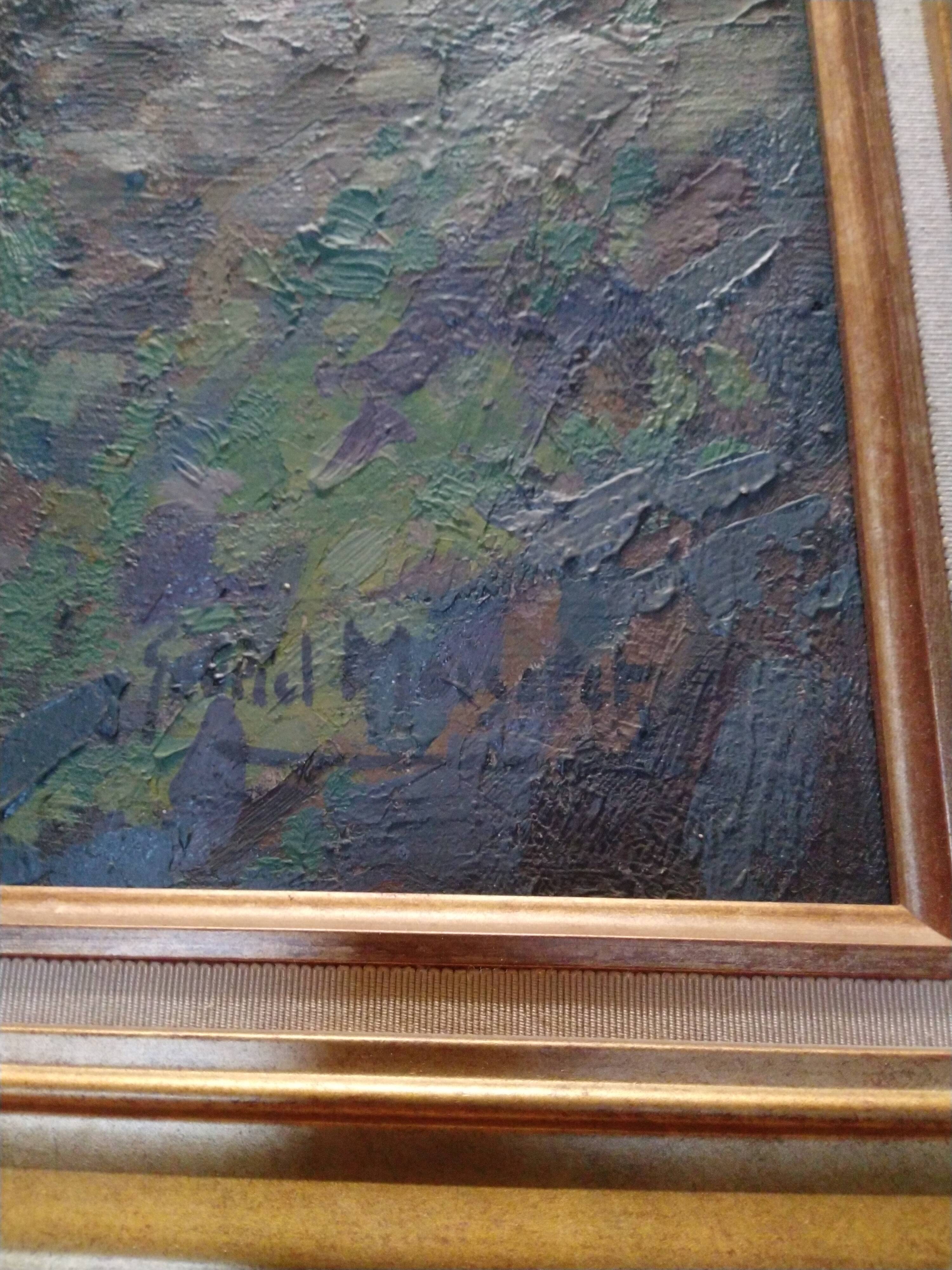 Oil on canvas signed