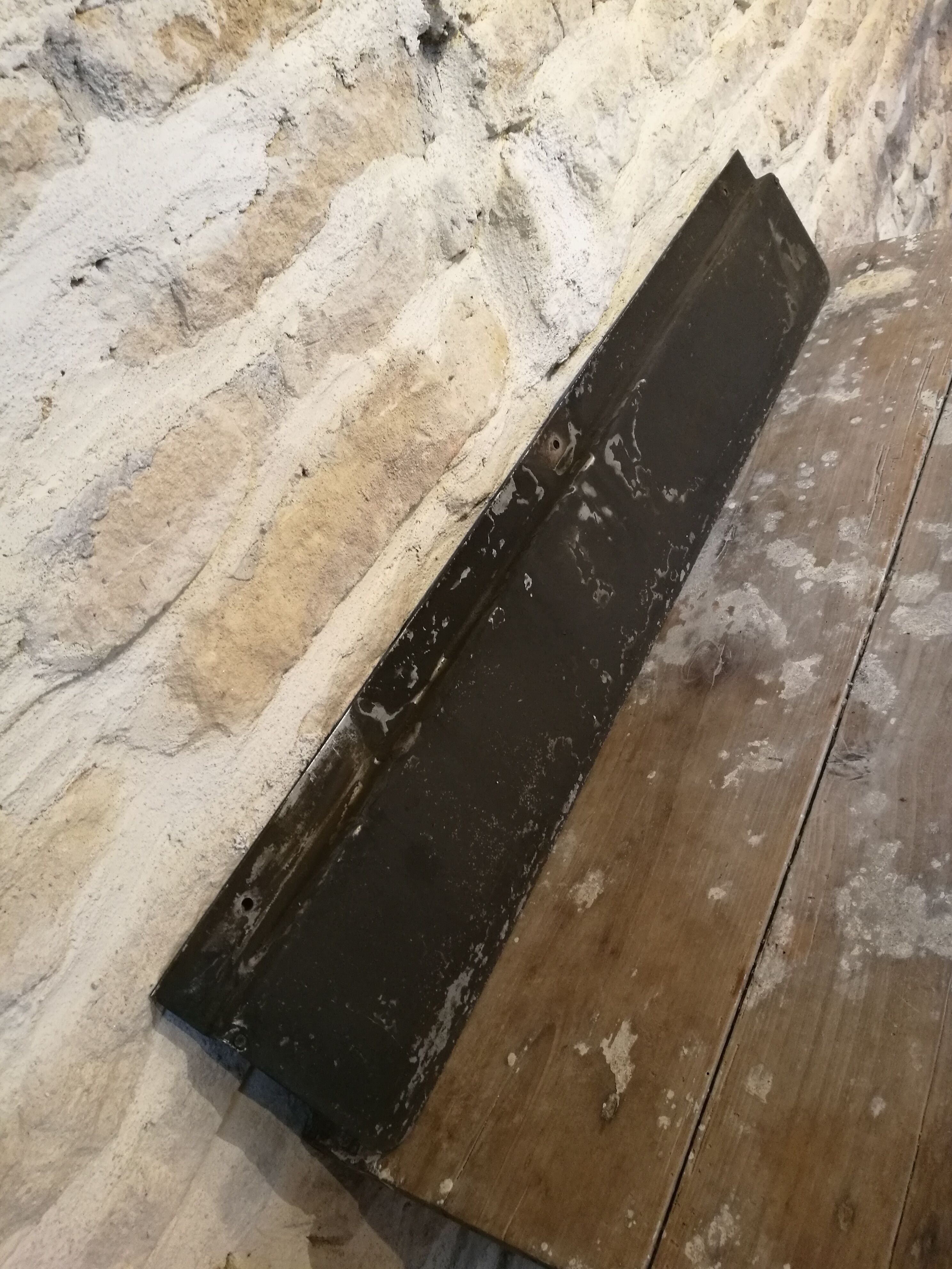 Old plate of BOM from an old boxcar