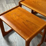 60s 70s Teak Nesting Tables side tables by Salin Nybor Denmark Design