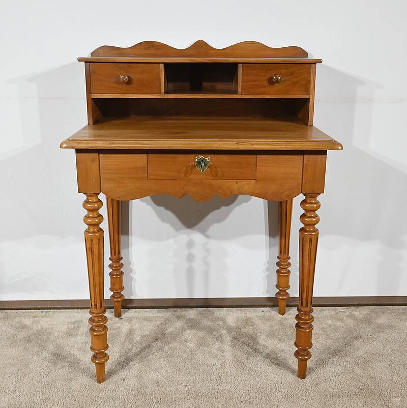 Small Tiered Desk in Blond Cherry, Louis Philippe style – Late 19th century