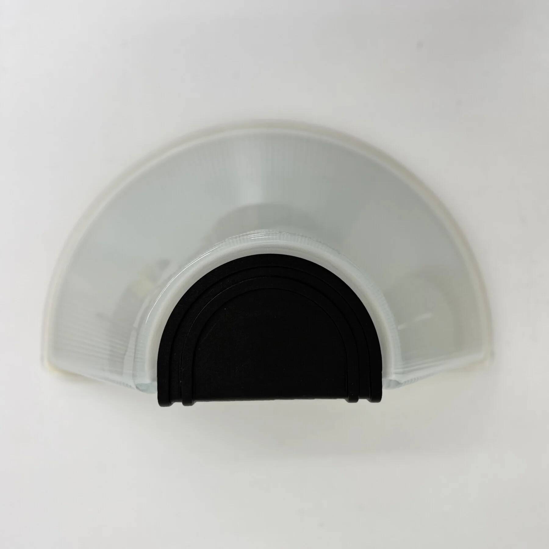 Set of 2 glass Prisma wall lamps MEGA, 1980s, Italy