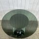 Tulip foot table with smoked glass top attributed to Gastone Rinaldi